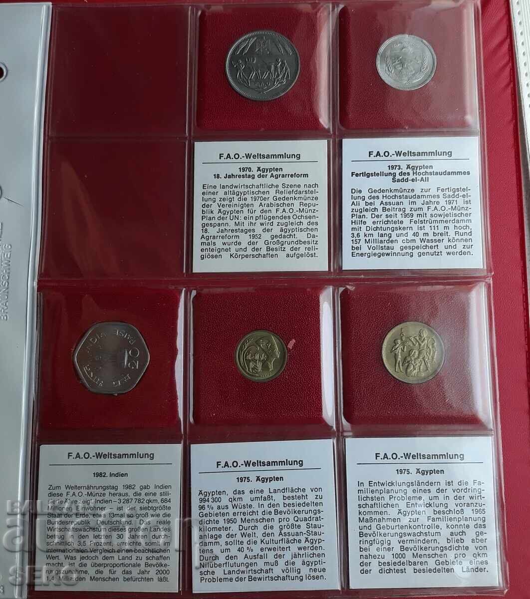 F.A.O. - lot of 5 coins