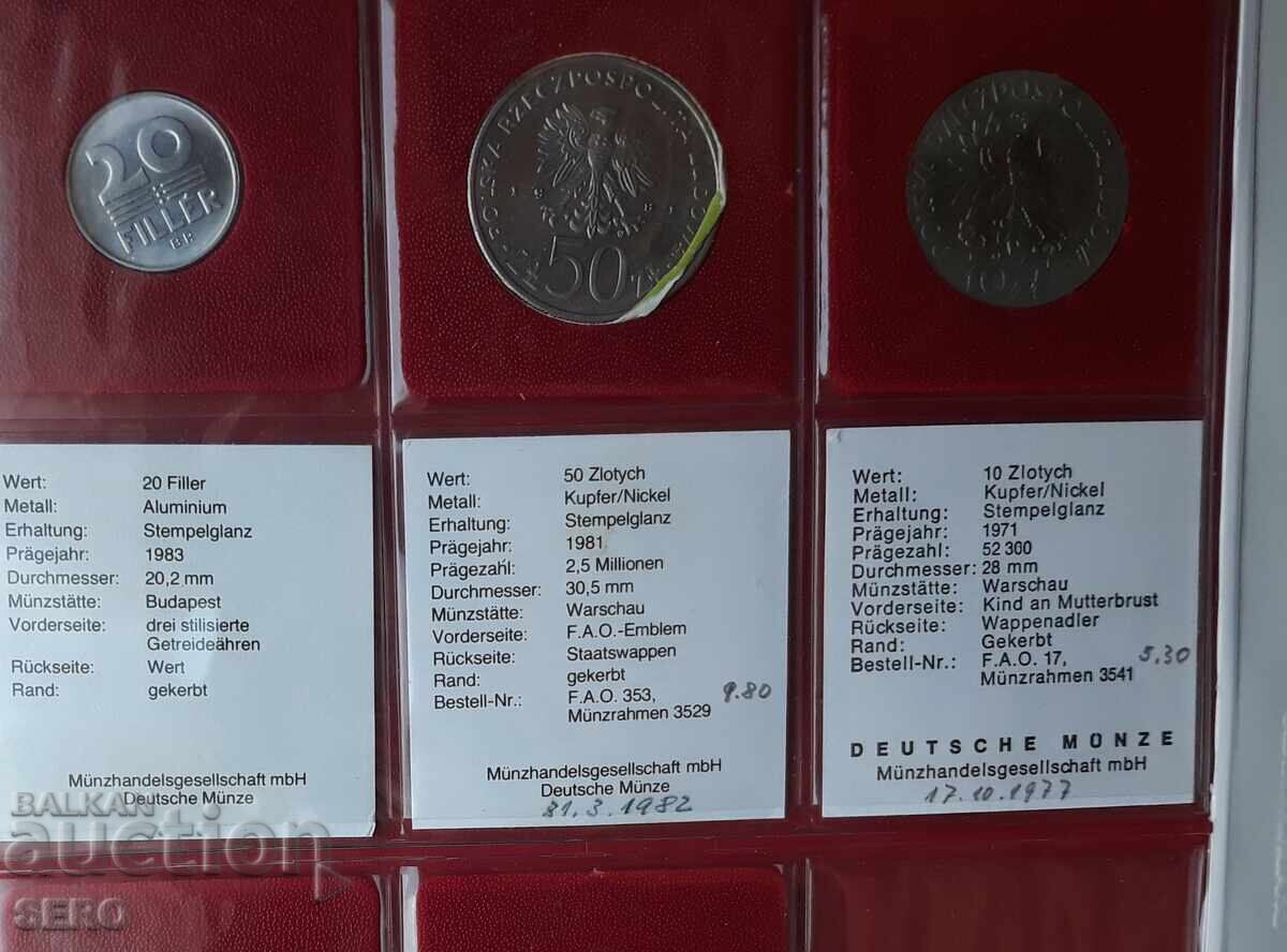 F.A.O. - lot of 5 coins with price € 12.01 | 23.49 BGN