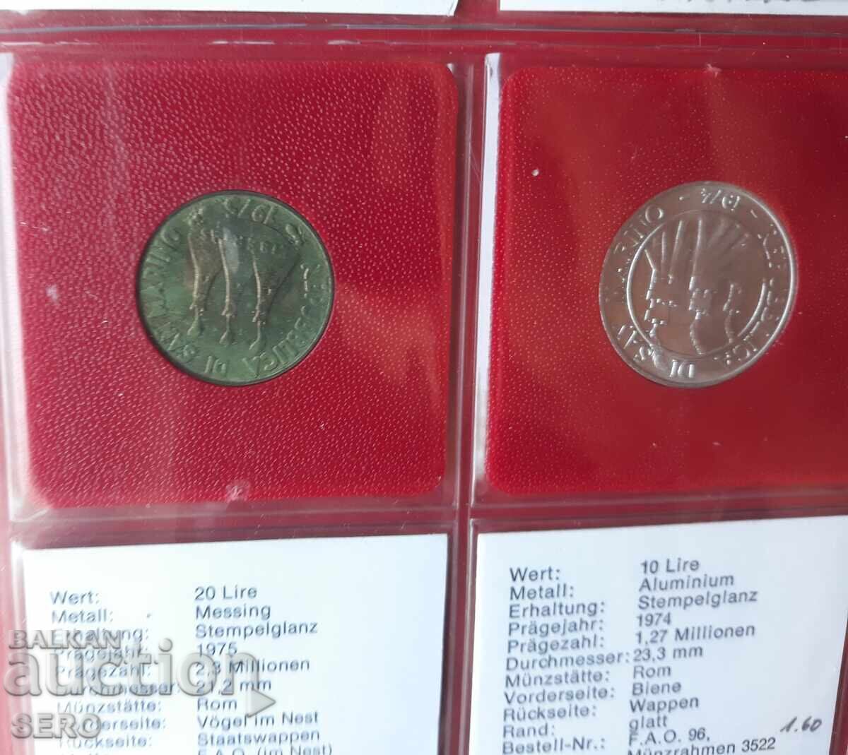 Auction  F.A.O. - lot of 5 coins