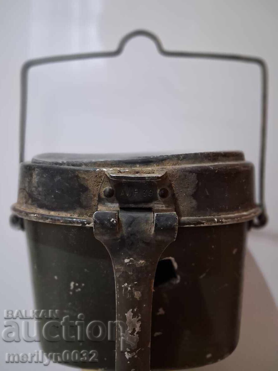 Cană de mâncare pentru soldați Wehrmacht WW2 (bidon) - 6