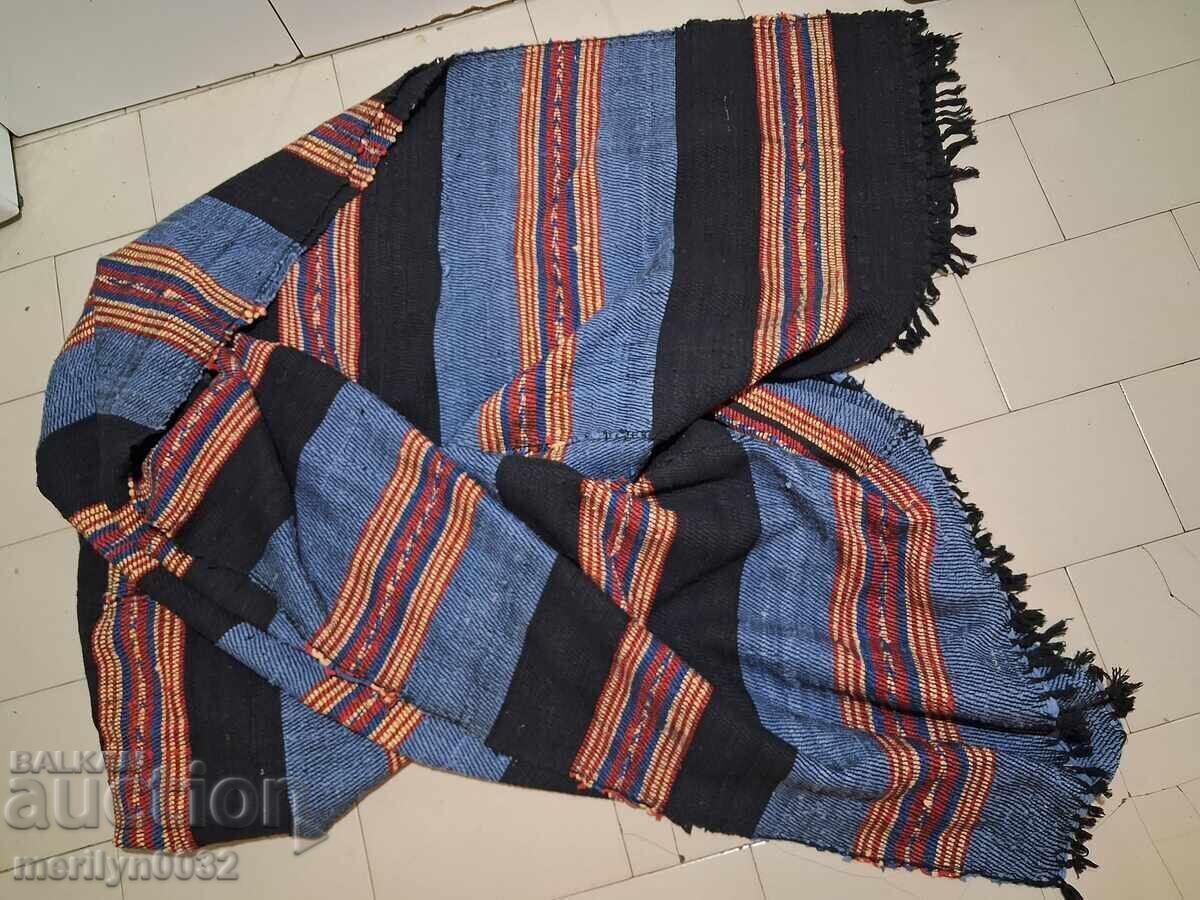 Vechi covor dublu țesut manual, cuvertură, 2,85/2,00 metri