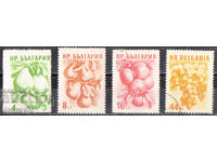 1957. Bulgaria. Emisiune obișnuită - fructe (ediția a II-a, culori noi)