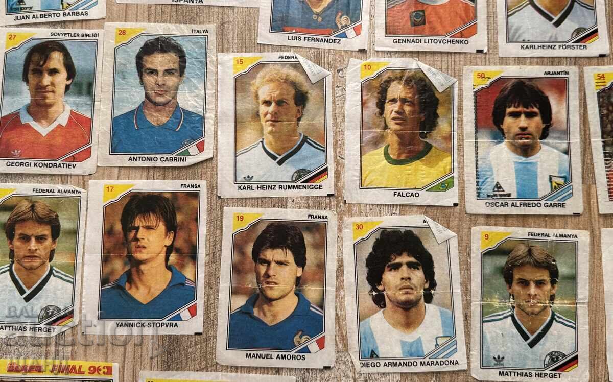 Lot colecție imagini vechi de la gumă de mestecat fotbaliști echipe 36 buc - 5