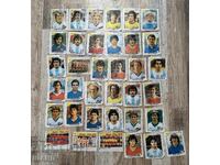 Lot colecție imagini vechi de la gumă de mestecat fotbaliști echipe 36 buc