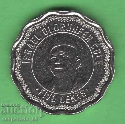 (¯`'•.¸ 5 cenți 2022 SIERRA LEONE UNC ¸.•'´¯) cu preț € 2.70 | 5.28 BGN
