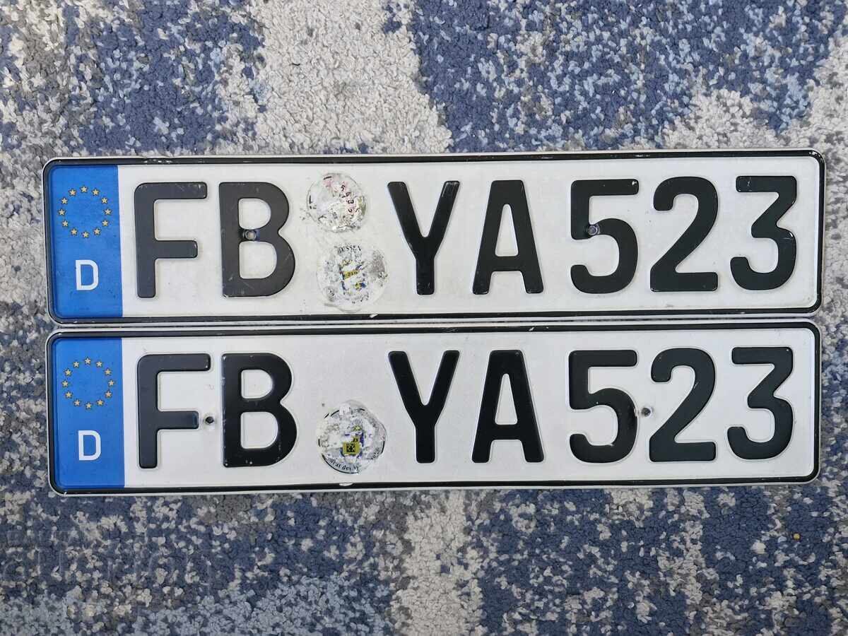 Set numere de înmatriculare germane
