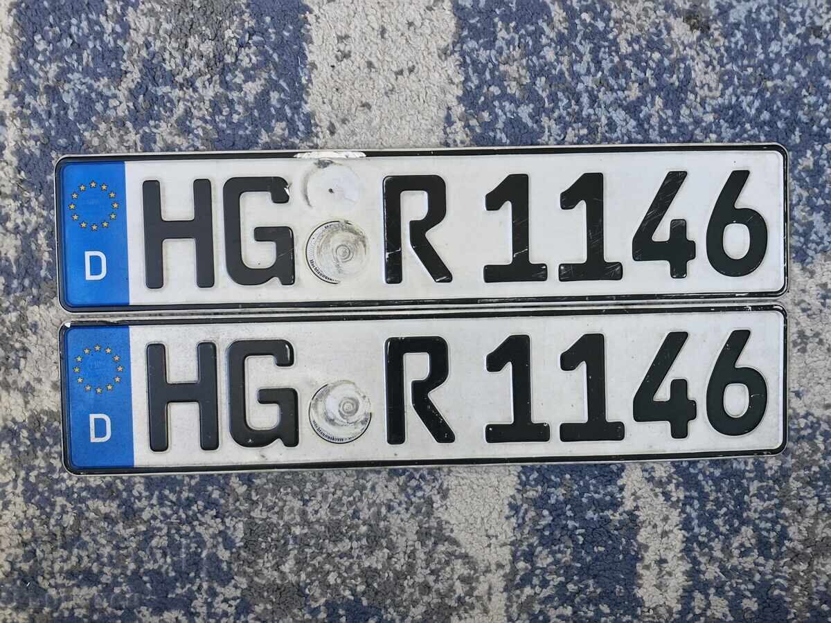 Set numere de înmatriculare germane