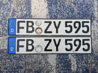 Σετ γερμανικές πινακίδες κυκλοφορίας