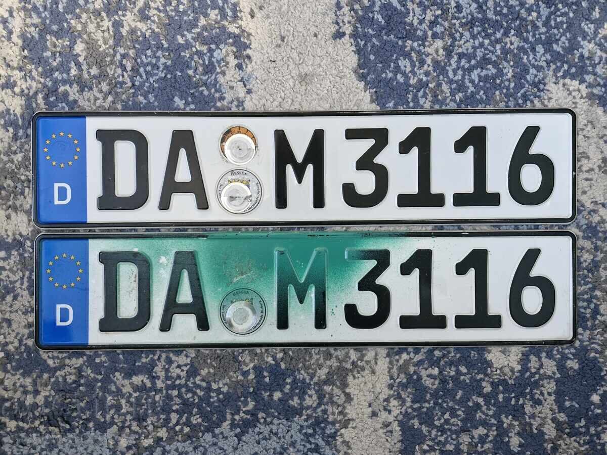 Set numere de înmatriculare germane
