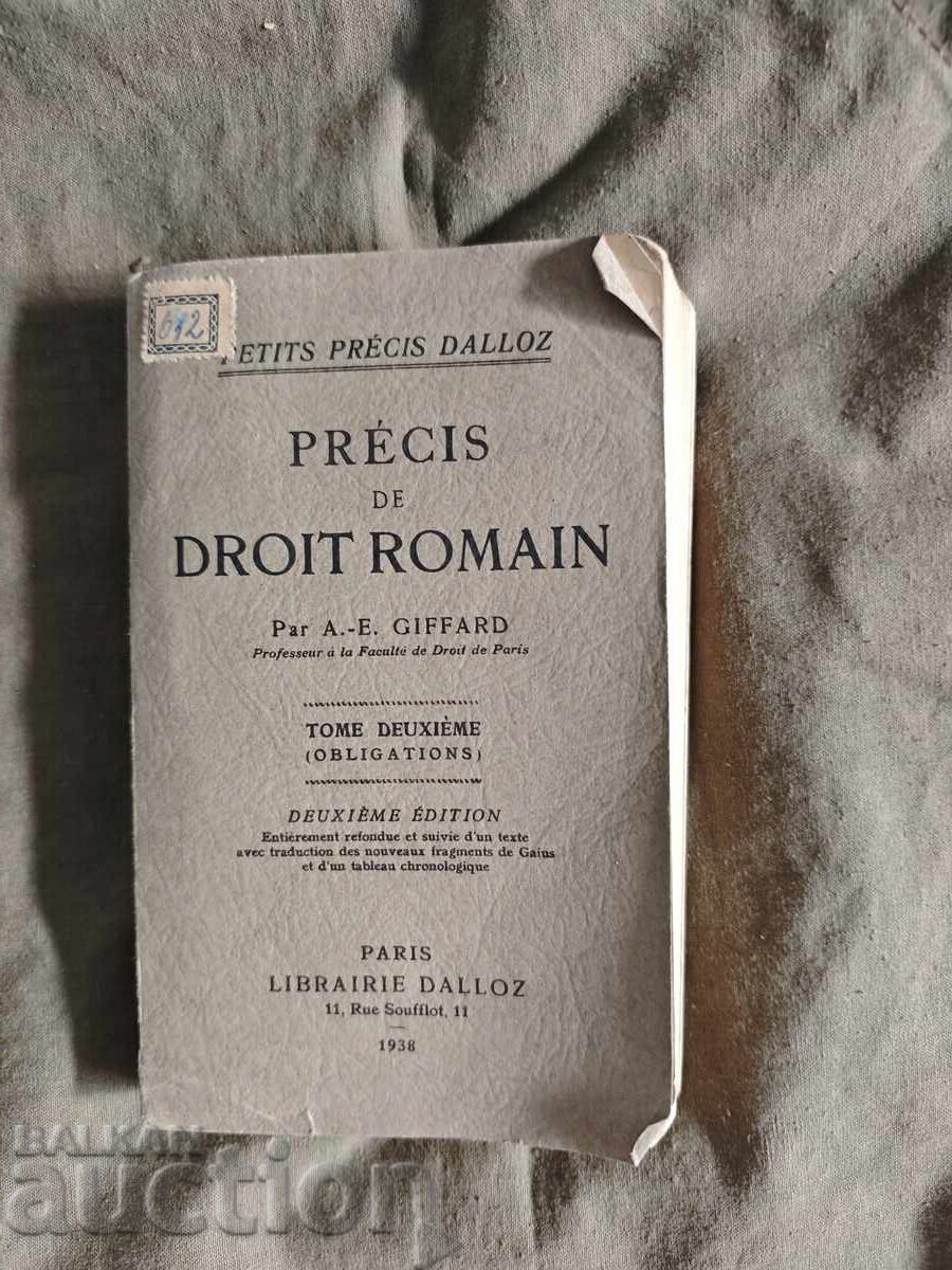 Compendiu de drept roman . Giffard - Obligații