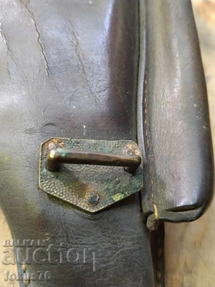 Toc vechi din piele pentru pistol regal Luger - 5