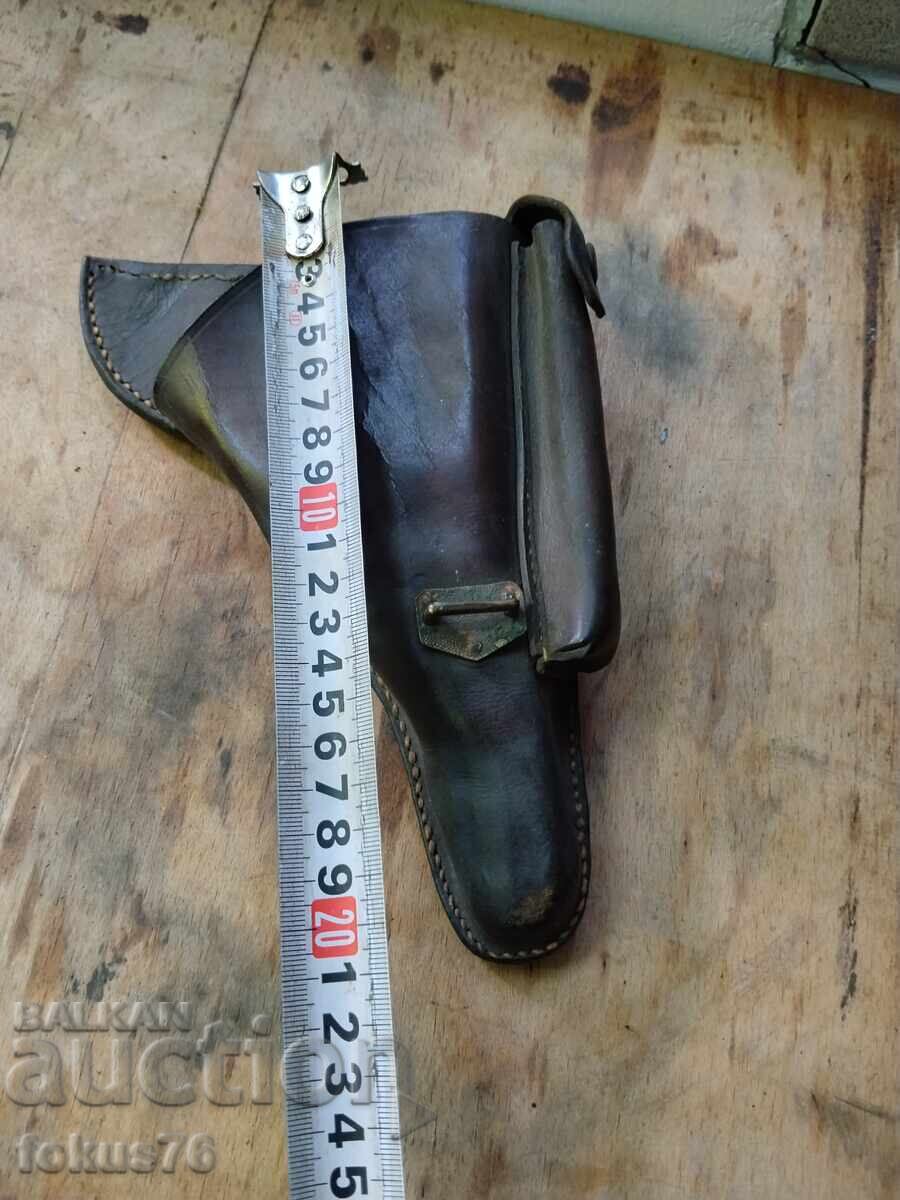 Toc vechi din piele pentru pistol regal Luger - 7