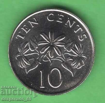 (¯`'•.¸ 10 σεντ 2002 ΣΙΓΚΑΠΟΥΡΗ UNC ¸.•'´¯)