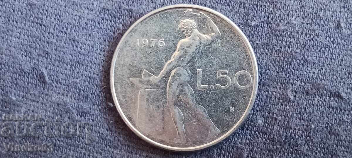 Italy 50 lira 1976