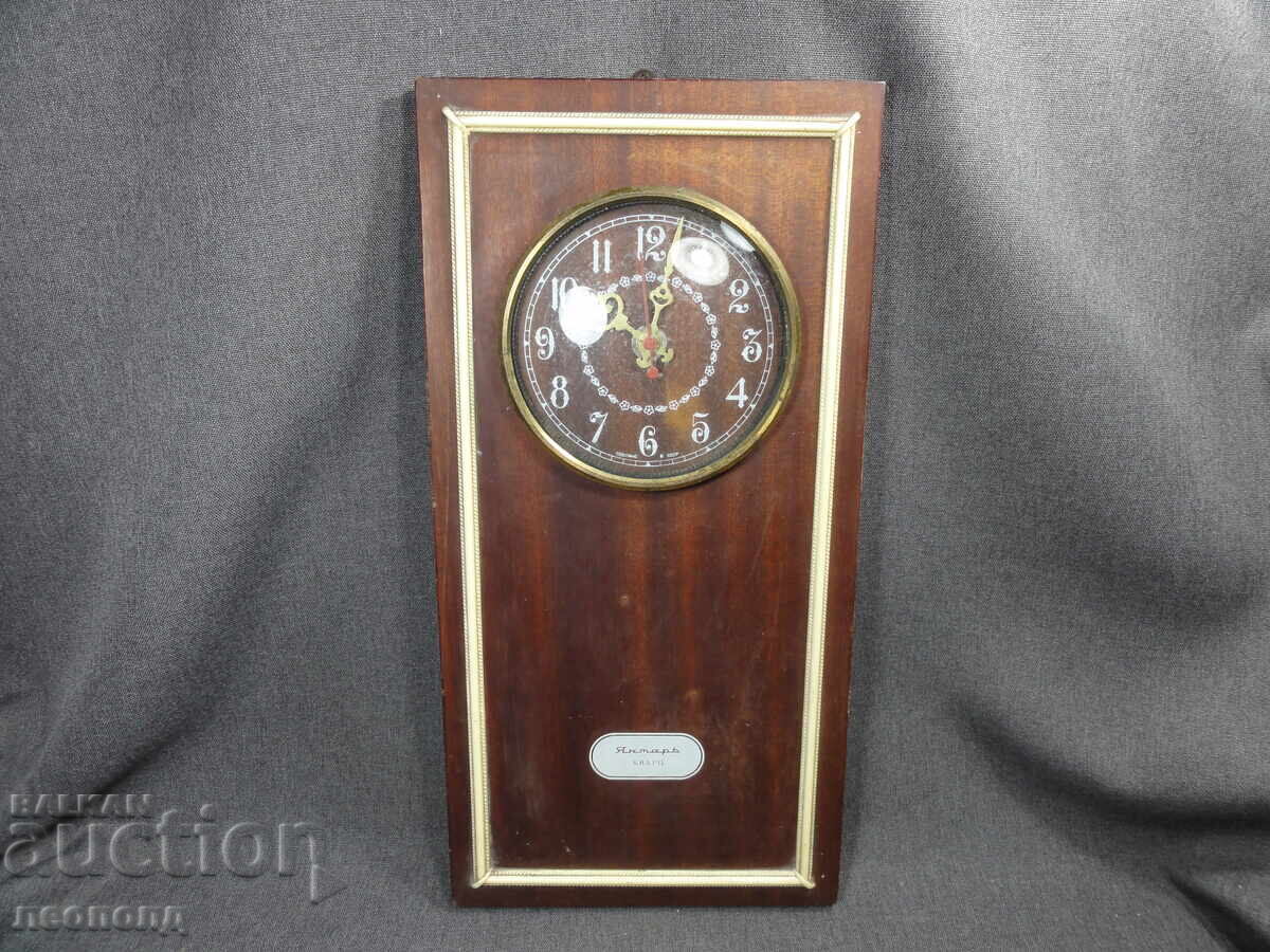 BZZ STAR RETRO RUSSIAN WALL ELECTROMECHANICAL CLOCK YANTAR - 5