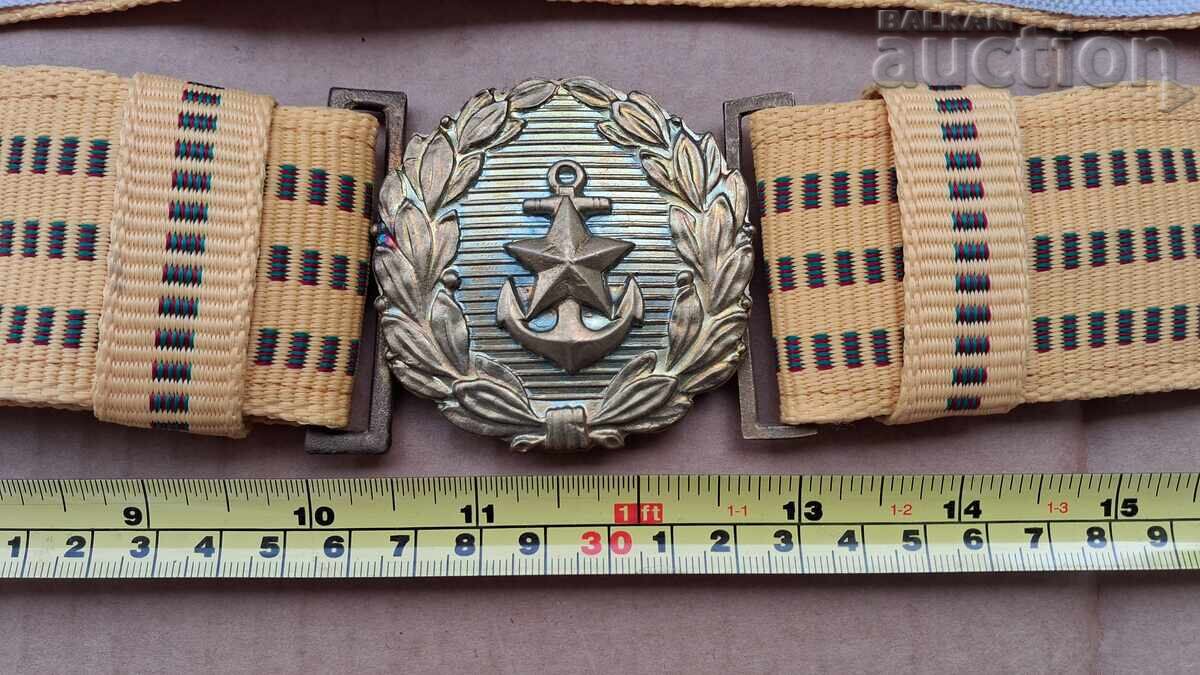 Delivery of Officer's parade navy uniform belt 70s