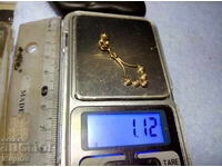 BELLE EPOQUE FRENCH GILT SILVER EARRING PENDANT SILVER 800