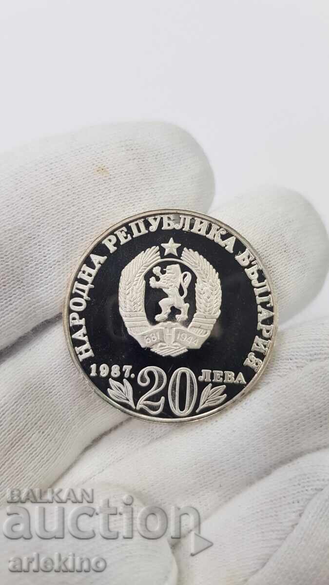Livrarea Monedă jubiliară de argint 20 leva 1987 Vasil Levski Livrarea Monedă jubiliară de argint 20 leva 1987 Vasil Levski