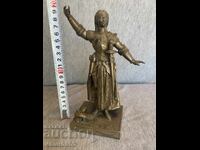 Statuetă din alamă Ioana d'Arc