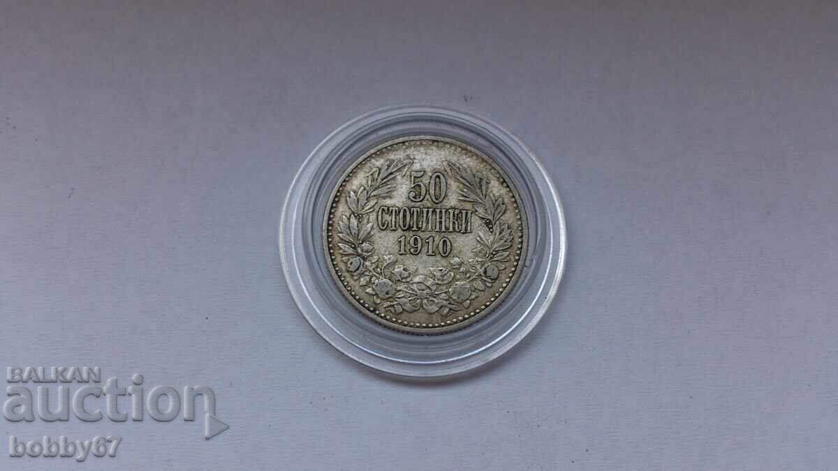 Licitație Monedă de argint de 50 de cenți 1910