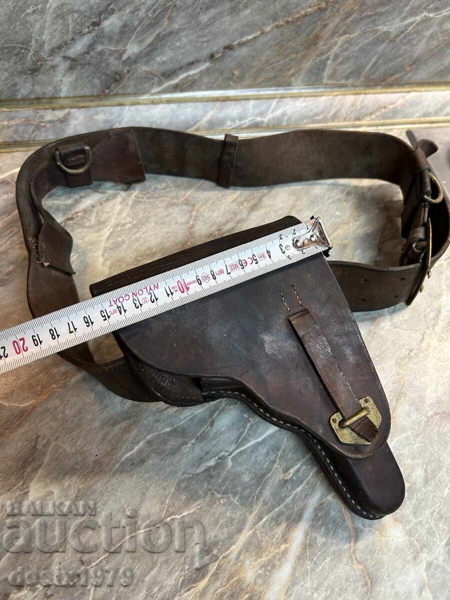 Toc de comandant cu centură pentru Luger sau Walther - 7