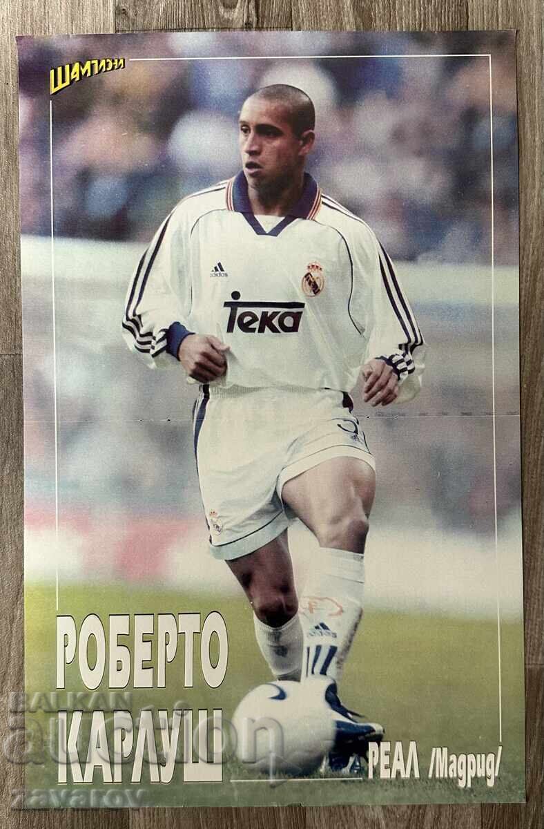 Roberto Carlos Brazilia Real Madrid 2000 Campioni