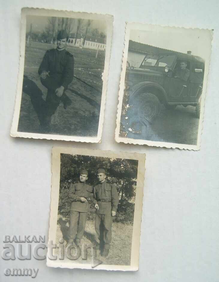 Fotografie mică - soldați, 3 bucăți fotografii