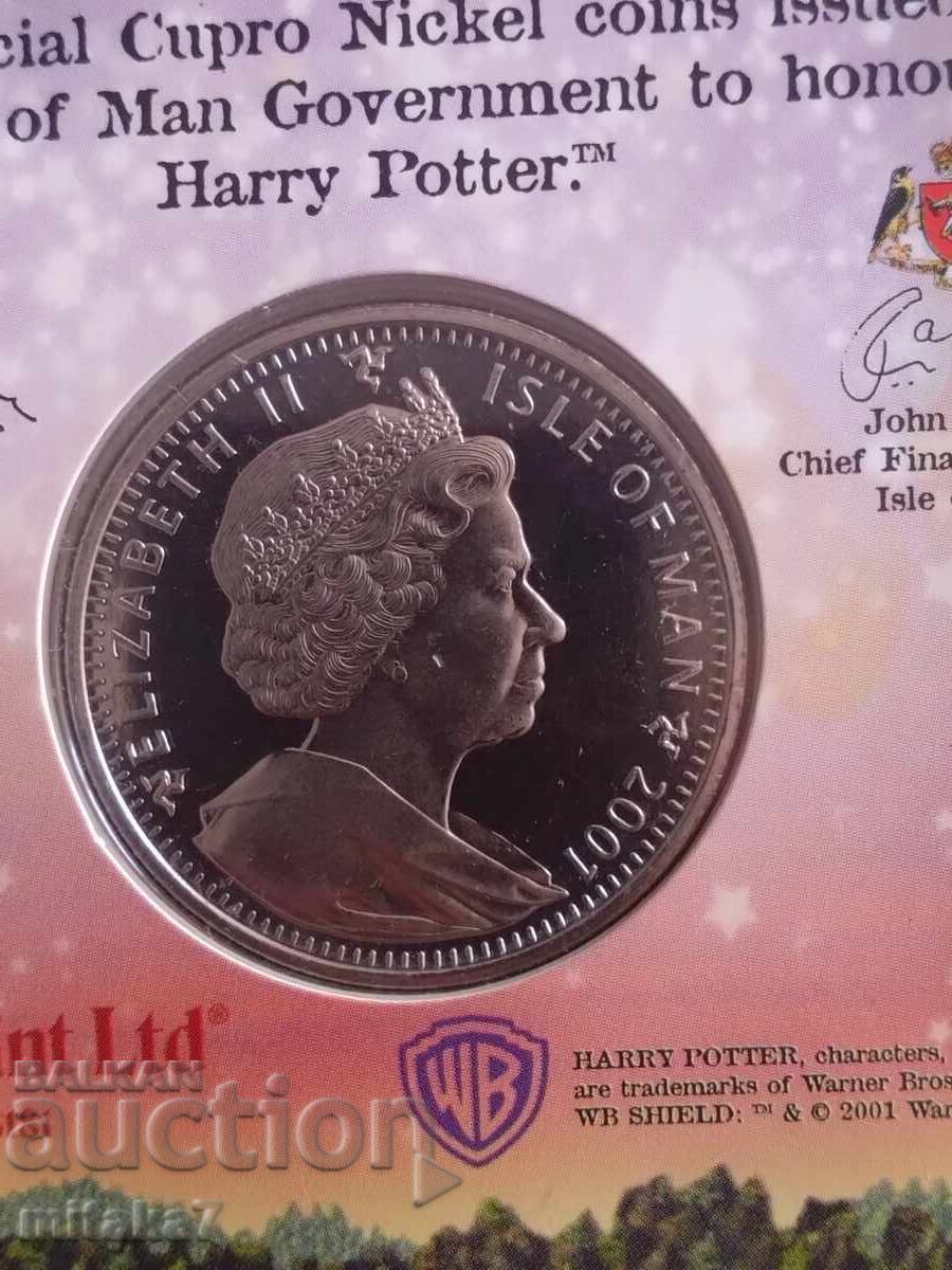 Licitație 1 coroană 2001, Insula Man, Harry Potter