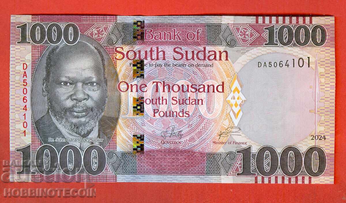 SUDUL SUDANULUI SOUTH SUDAN 1000 emisiune - issue 2024 NOU UNC
