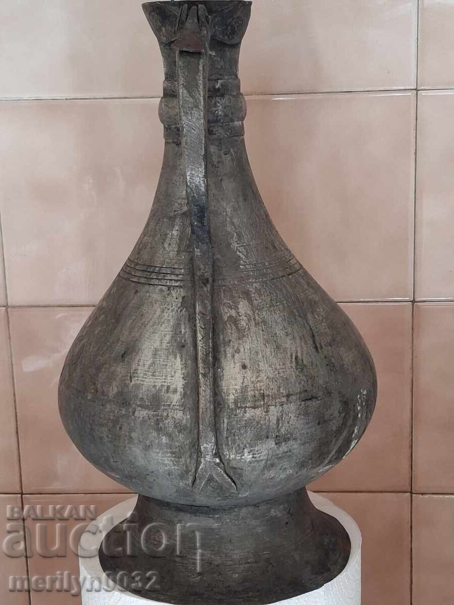 Vechi ibric otoman, cană, cupru, vas de cupru, ceainic cu preț € 67.96 | 132.92 BGN