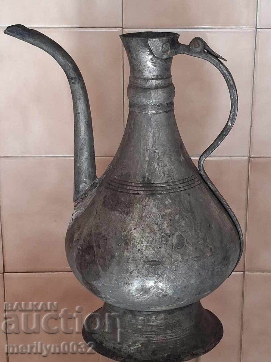 Vechi ibric otoman, cană, cupru, vas de cupru, ceainic