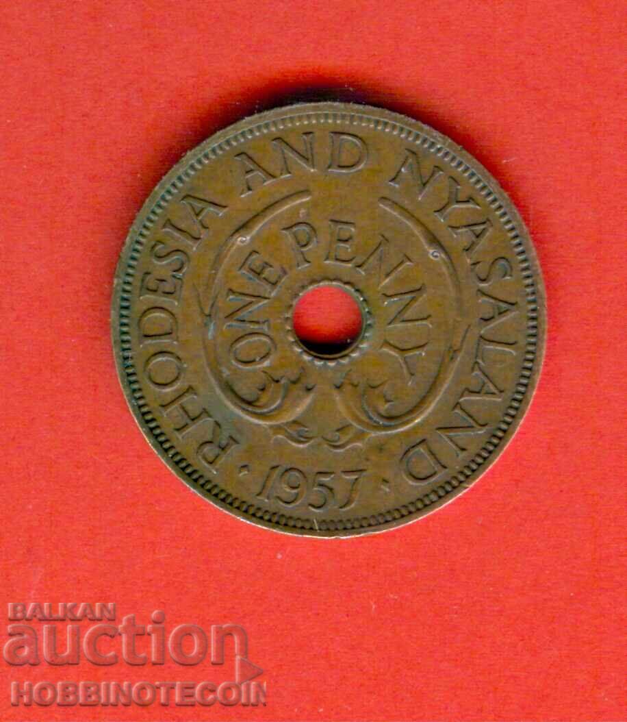 RHODESIA și NYASALAND 1 PENNY - 1957