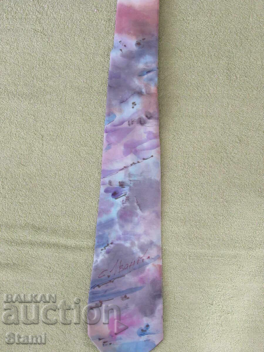 Men's new silk tie, hand-painted Men's new silk tie, hand-painted