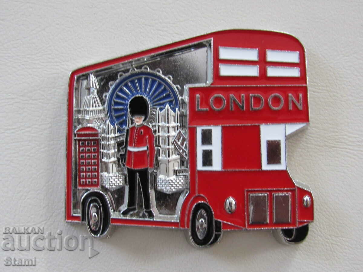 Magnet 3D autentic din Londra, Marea Britanie, metal Magnet 3D autentic din Londra, Marea Britanie, metal