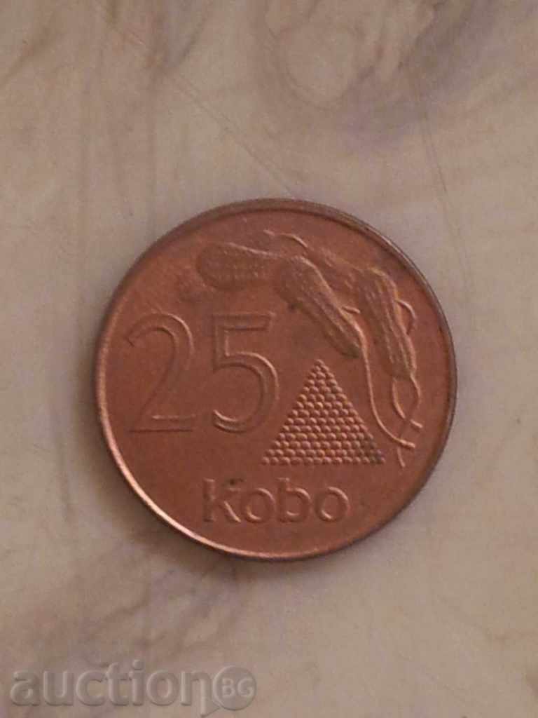 25 Kobo-Nigeria rare 1991 25 Kobo-Nigeria rare 1991