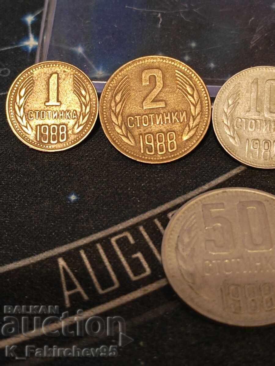 Lot of 1988 coins with price € 5.00 | 9.78 BGN Lot of 1988 coins with price € 5.00 | 9.78 BGN