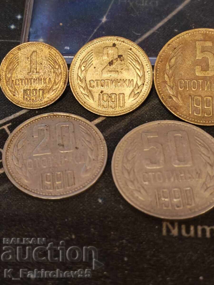 Lot monede 1990 cu preț € 2.50 | 4.89 BGN Lot monede 1990 cu preț € 2.50 | 4.89 BGN