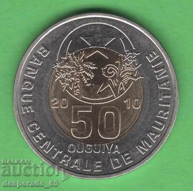 (¯`'•.¸ 50 OUGUIYA 2010 MAURITANIA UNC ¸.•'´¯)