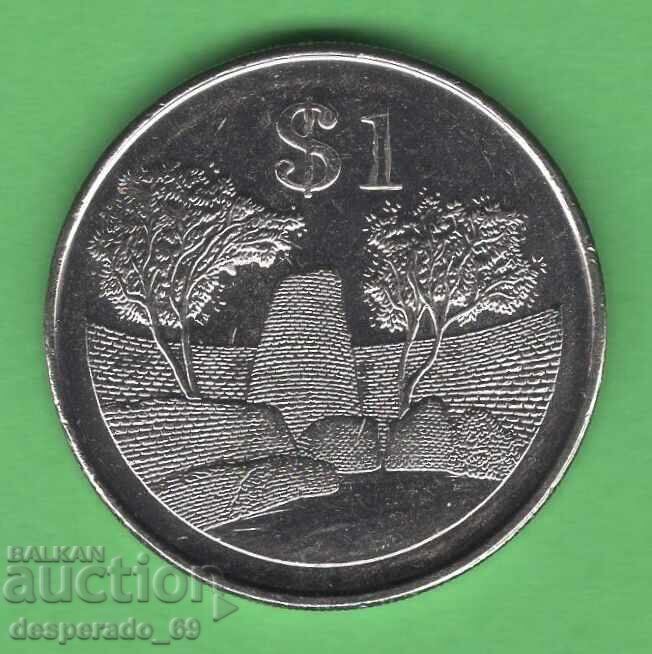 (¯`'•.¸ 1 dolar 2002 ZIMBABWE UNC- ¸.•'´¯)