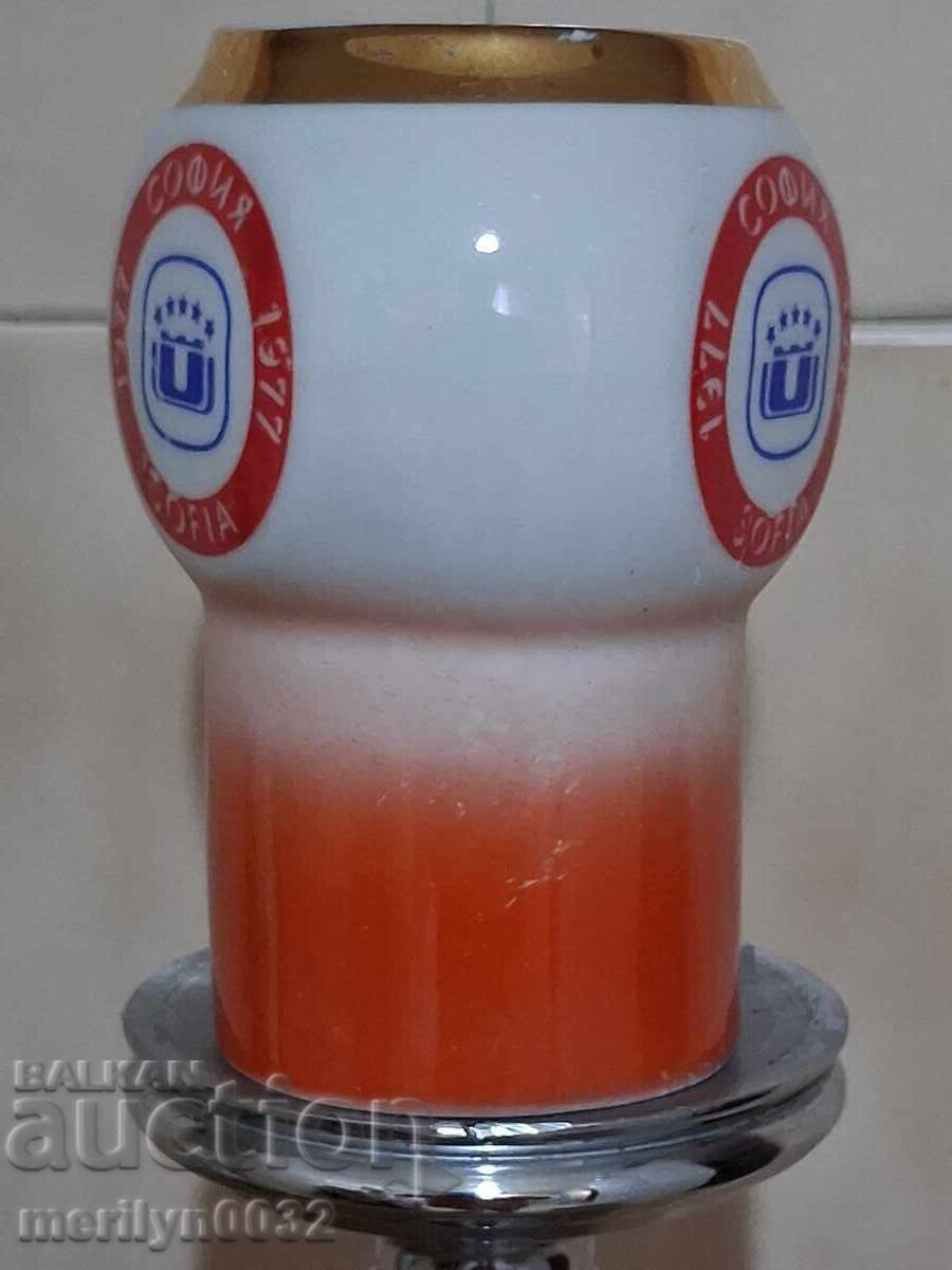 Vază decorativă veche din porțelan, cupă Universiada 1977 RPB - 7