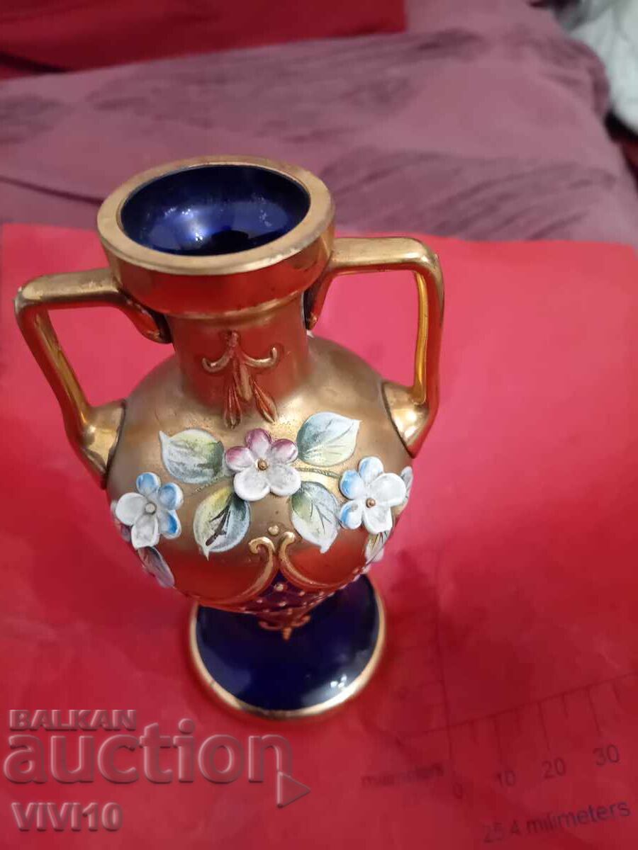 Vază veche Bohemia 12 cm