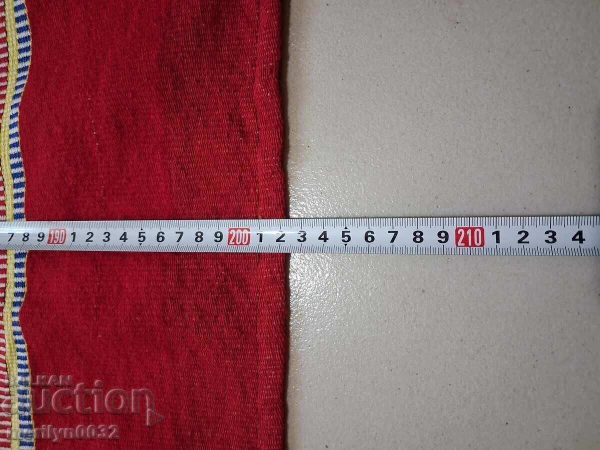 Față de masă țesută manual, cearșaf, pătură, scoarță cu dantelă din zestre - 5