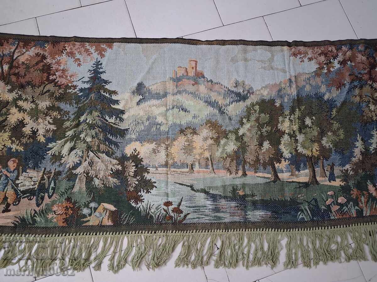 Covor vechi de perete scoarță panou covoraș tablou - 7