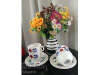 Set de cafea vintage Boch Frères Maastricht