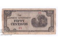 50 Centavos Filipine Ocupația Japoneză 1