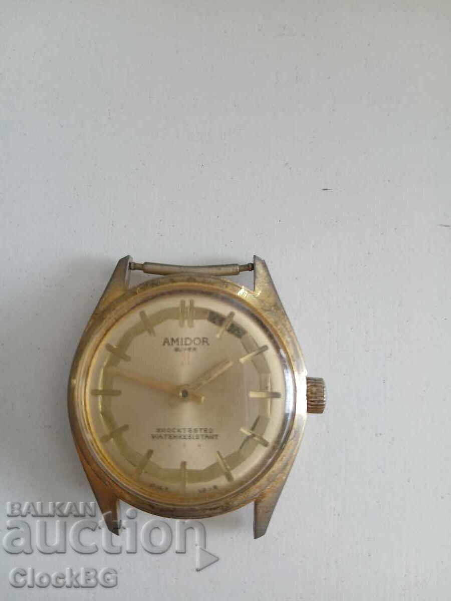 Ceas mecanic vintage Amidor 21 Jewels