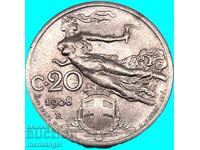 Italia 20 centesimi 1908