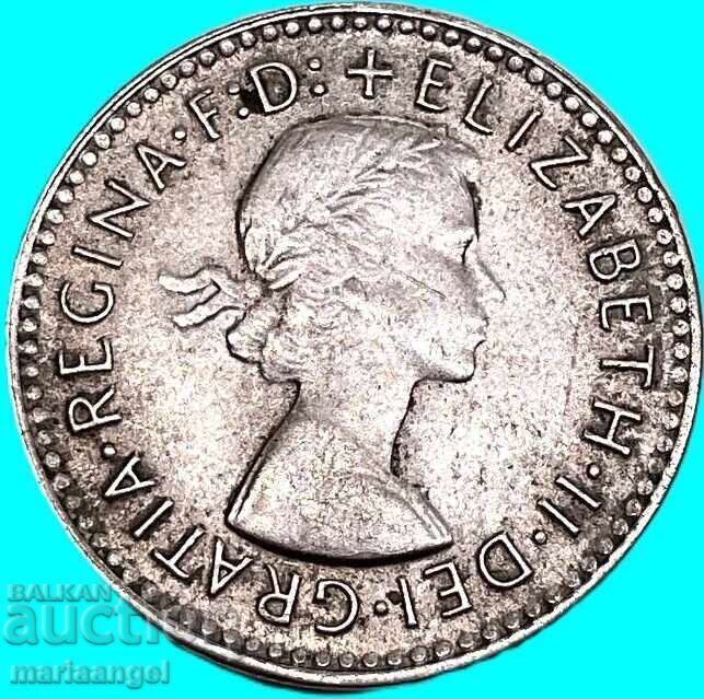 Livrarea 3 Pence 1957 Australia argint Livrarea 3 Pence 1957 Australia argint