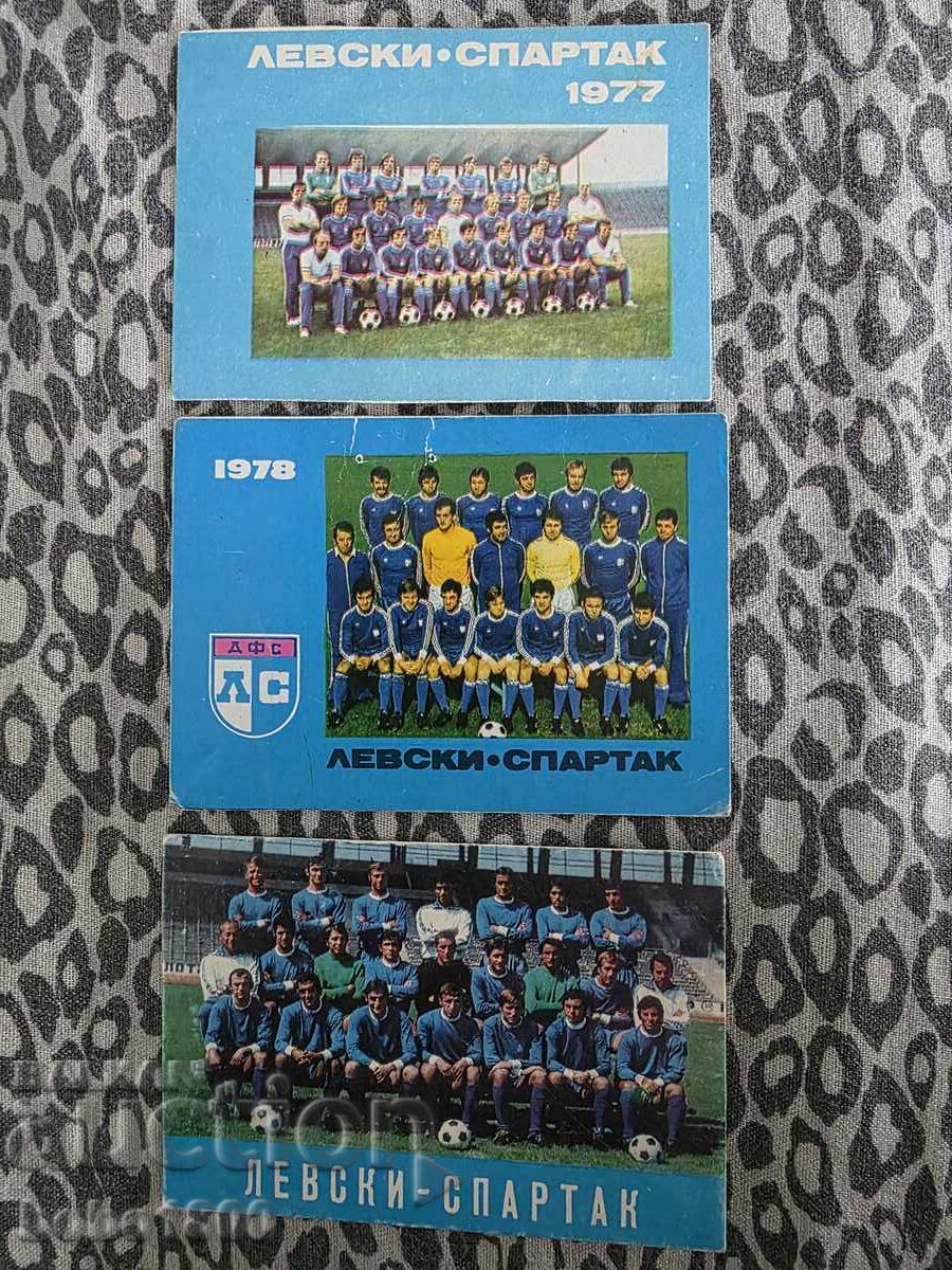 Calendare Levski, 3 bucăți Calendare Levski, 3 bucăți