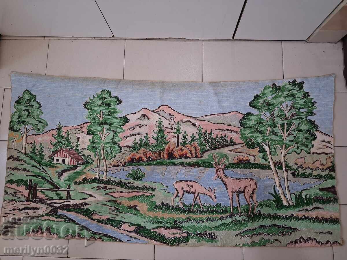 Covor vechi de perete de pluș, covor, panou, poză covor - 6